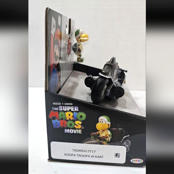 New Super Mario Bros Movie Koopa Troopa Figure & Pull Back Racer Kart Toy Set - Picture 5 of 7